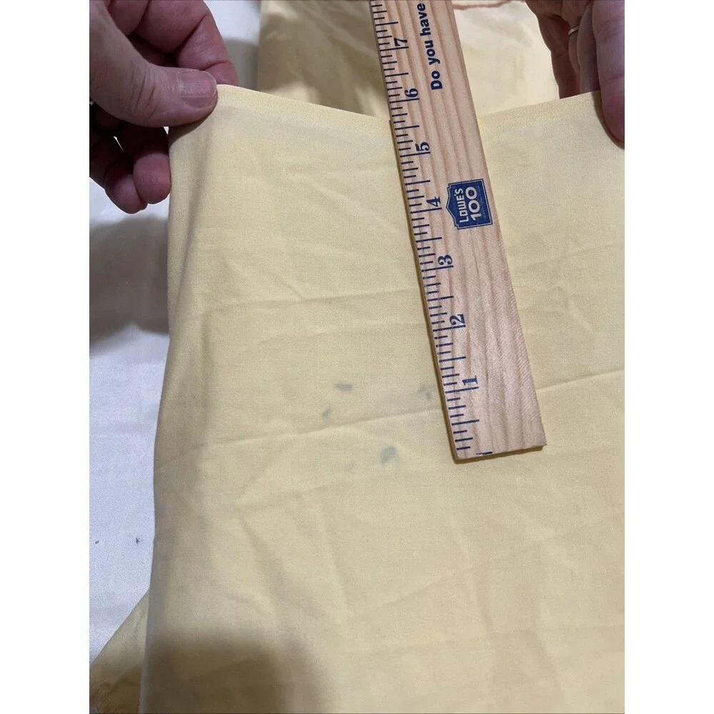 Wamsutta Sheet Set 3-Pc Double Fitted Flat & 1 Pillowcase Yellow
